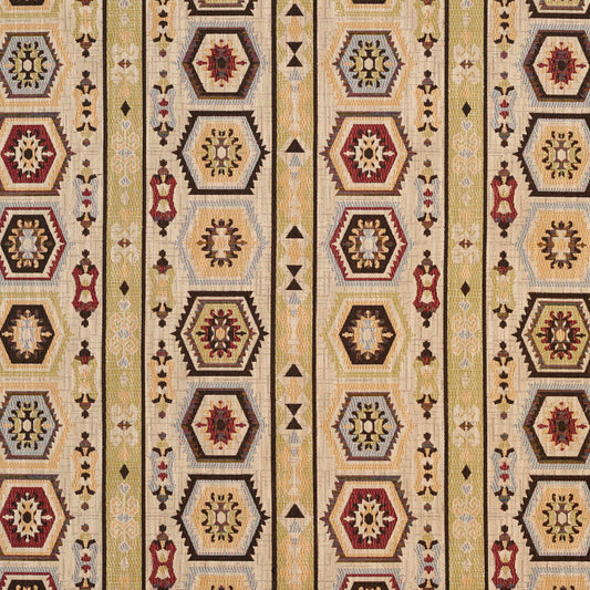 5719 Abstract & Geometric,Global,Southwestern Veranda Santa Fe Red & Burgundy Charlotte Fabrics