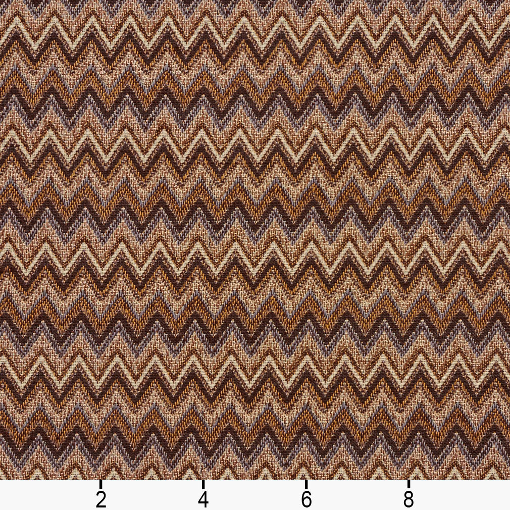 5723 Abstract & Geometric Canyon Flame Brown Charlotte Fabrics
