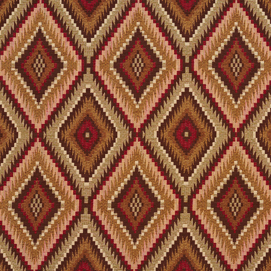 5724 Abstract & Geometric,Southwestern Adobe Tucson Orange & Rust Charlotte Fabrics