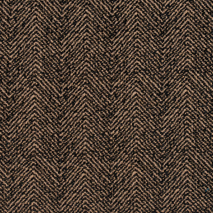 5730 Herringbone & Chevron Walnut Black Charlotte Fabrics