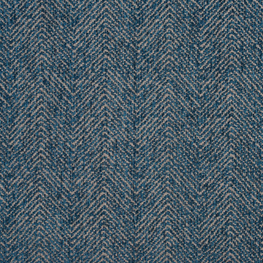 5734 Herringbone & Chevron Oasis Blue Charlotte Fabrics