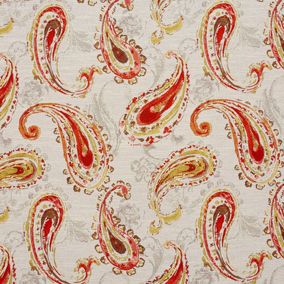 5753 Paisley Fantasia Red & Burgundy Charlotte Fabrics