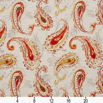 5753 Paisley Fantasia Red & Burgundy Charlotte Fabrics