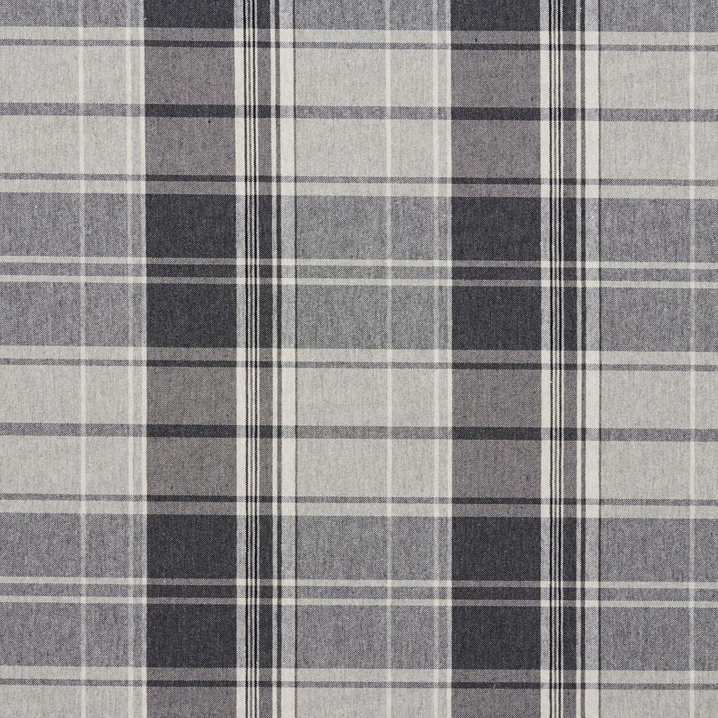 5800 Plaid Sterling Plaid Grey & Silver Charlotte Fabrics