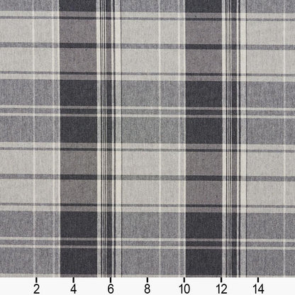 5800 Plaid Sterling Plaid Grey & Silver Charlotte Fabrics