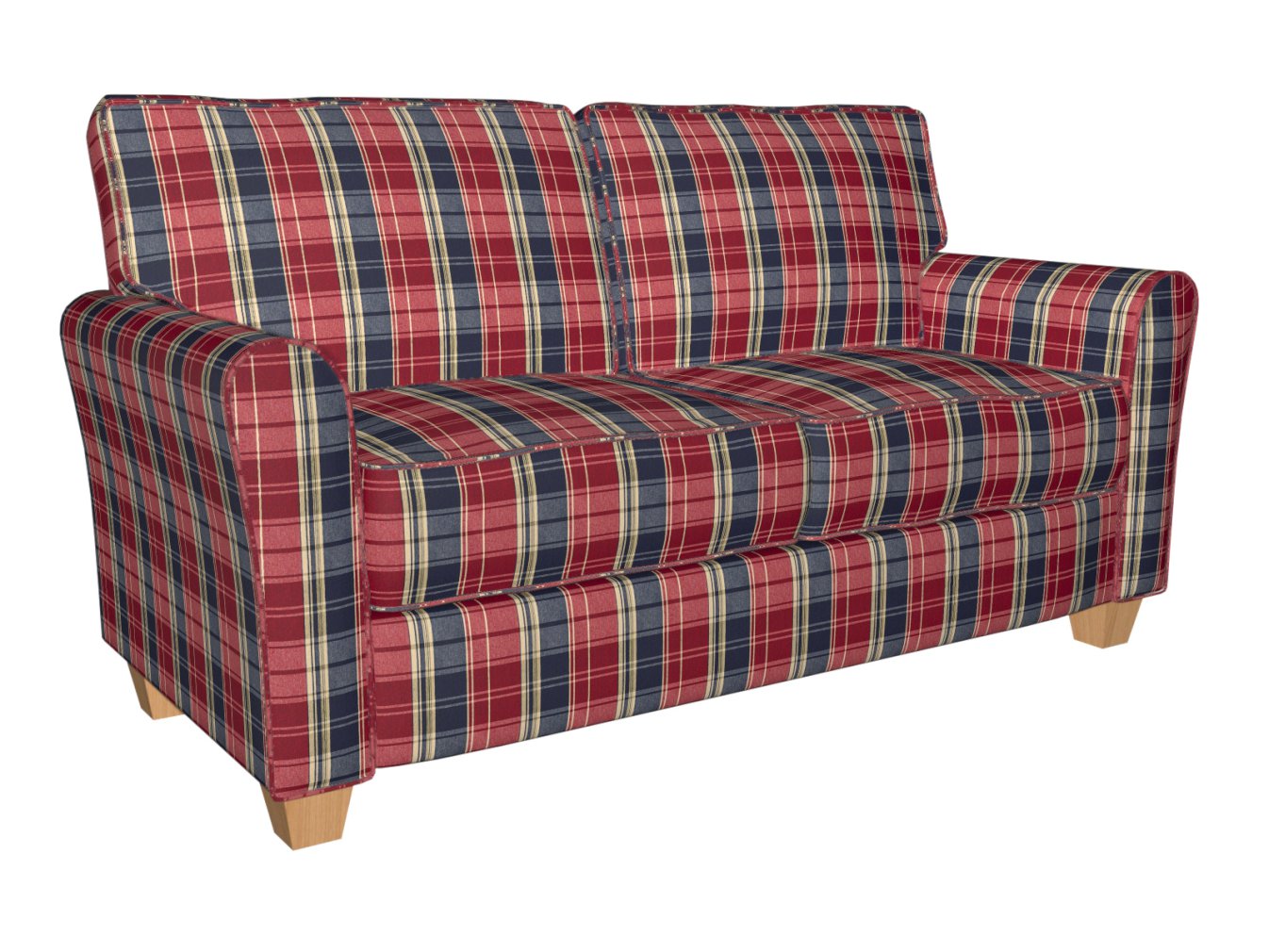 5801 Plaid Port Plaid Blue,Red & Burgundy Charlotte Fabrics