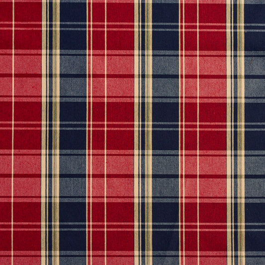 5801 Plaid Port Plaid Blue,Red & Burgundy Charlotte Fabrics