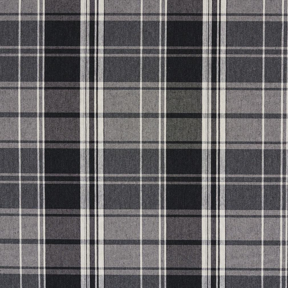 5805 Plaid Onyx Plaid Black Charlotte Fabrics