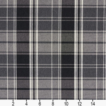 5805 Plaid Onyx Plaid Black Charlotte Fabrics