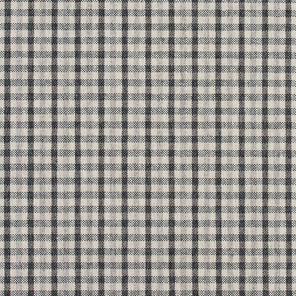 5810 Check & Houndstooth,Small Scale Sterling Check Grey & Silver Charlotte Fabrics