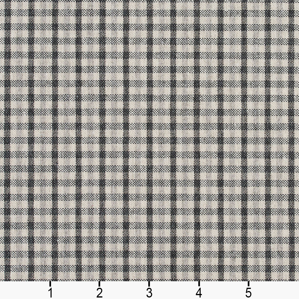 5810 Check & Houndstooth,Small Scale Sterling Check Grey & Silver Charlotte Fabrics
