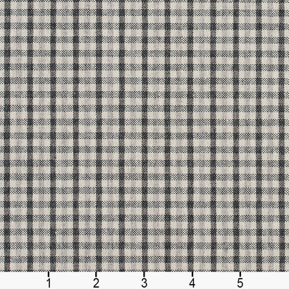 5810 Check & Houndstooth,Small Scale Sterling Check Grey & Silver Charlotte Fabrics