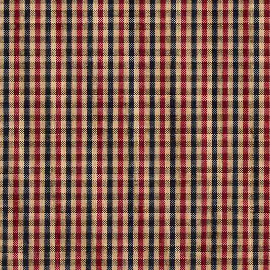 5811 Check & Houndstooth,Small Scale Port Check Blue,Red & Burgundy Charlotte Fabrics