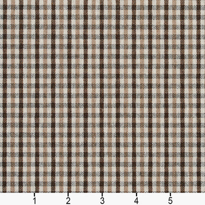 5812 Check & Houndstooth,Small Scale Desert Check Brown Charlotte Fabrics