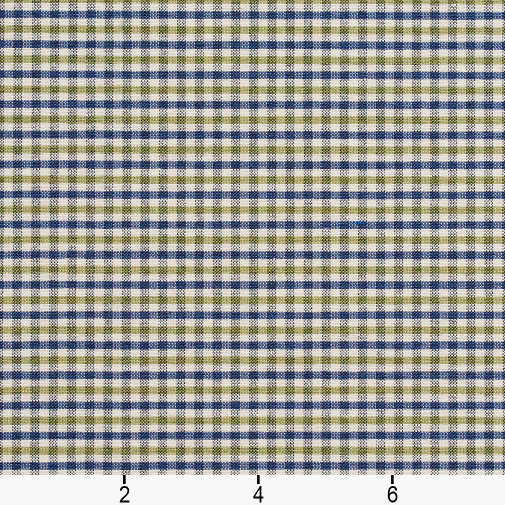 5813 Check & Houndstooth,Small Scale Laguna Check Blue,Green Charlotte Fabrics