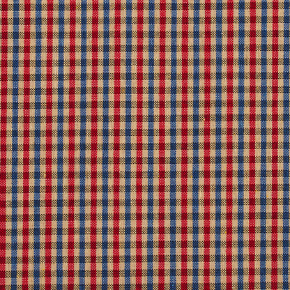 5814 Check & Houndstooth,Small Scale Patriot Check Blue,Red & Burgundy Charlotte Fabrics