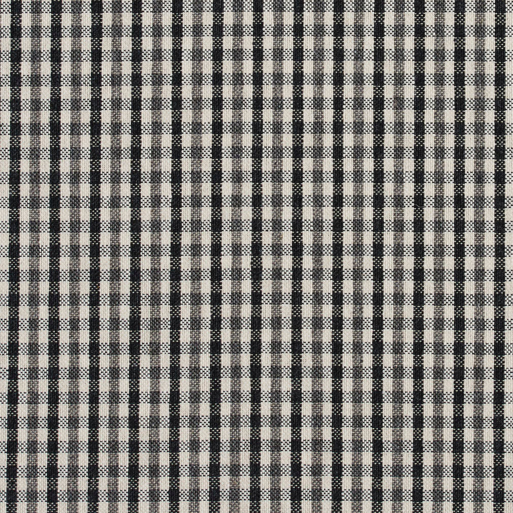 5815 Check & Houndstooth,Small Scale Onyx Check Black Charlotte Fabrics