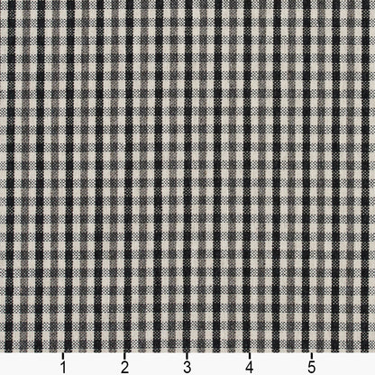 5815 Check & Houndstooth,Small Scale Onyx Check Black Charlotte Fabrics
