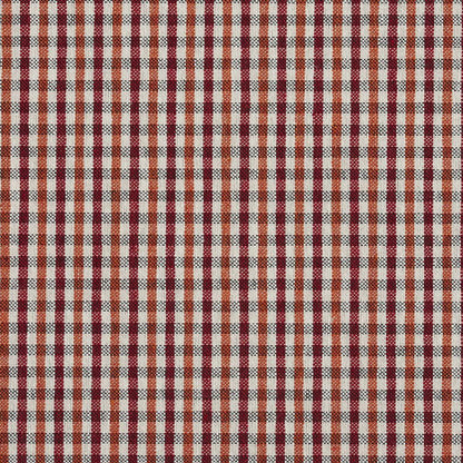 5816 Check & Houndstooth,Small Scale Spice Check Red & Burgundy Charlotte Fabrics