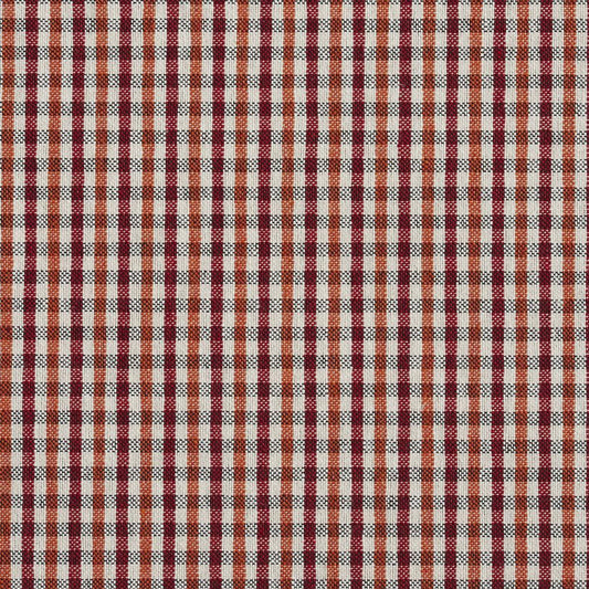 5816 Check & Houndstooth,Small Scale Spice Check Red & Burgundy Charlotte Fabrics
