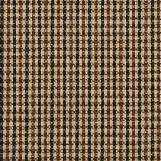 5817 Check & Houndstooth,Small Scale Espresso Check Black,Brown Charlotte Fabrics