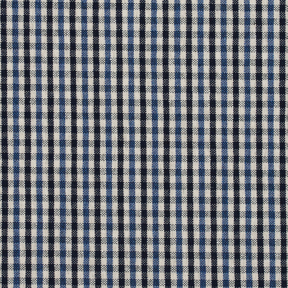 5819 Check & Houndstooth,Small Scale Cobalt Check Blue Charlotte Fabrics