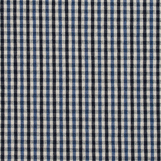 5819 Check & Houndstooth,Small Scale Cobalt Check Blue Charlotte Fabrics