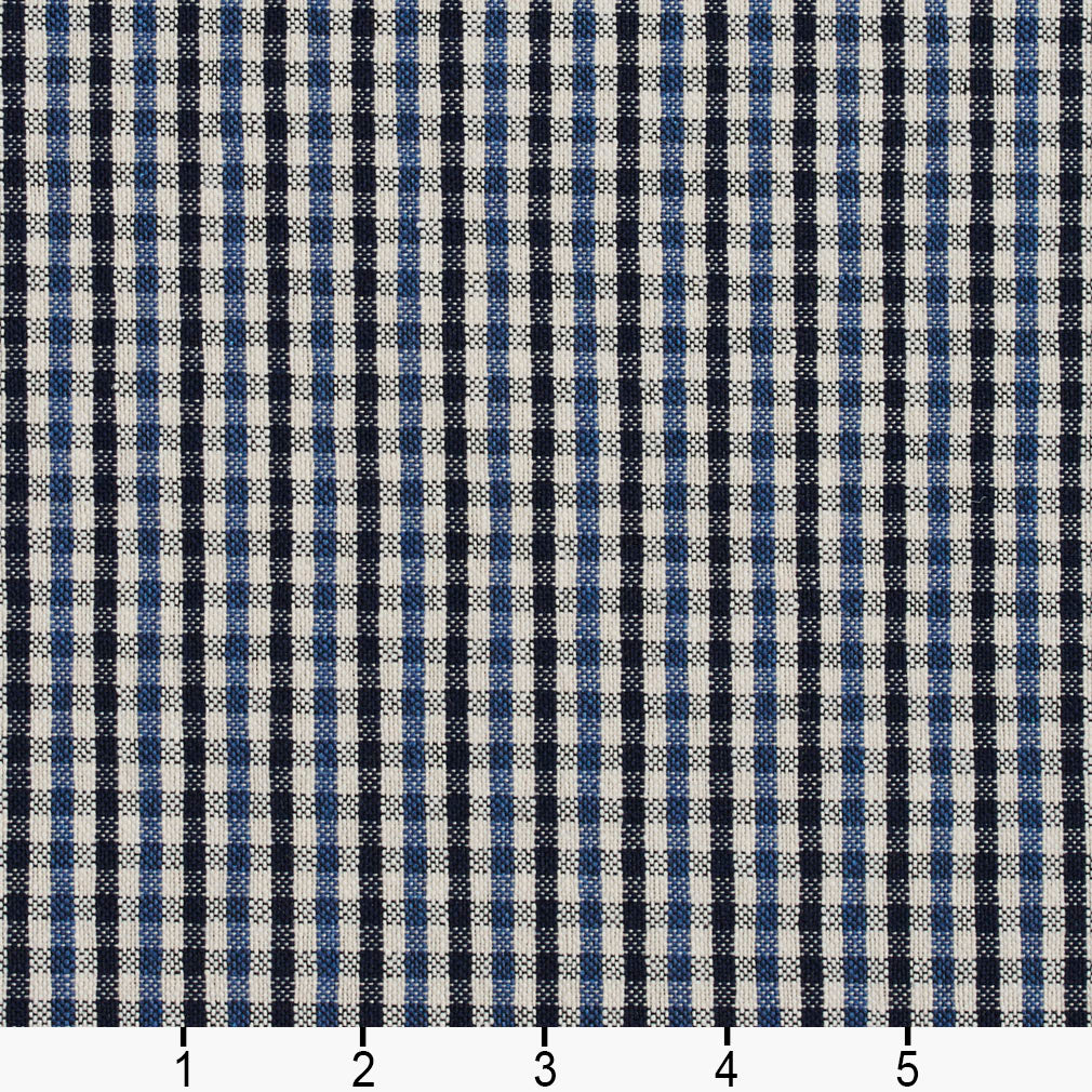 5819 Check & Houndstooth,Small Scale Cobalt Check Blue Charlotte Fabrics