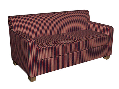5821 Stripe Port Stripe Red & Burgundy Charlotte Fabrics
