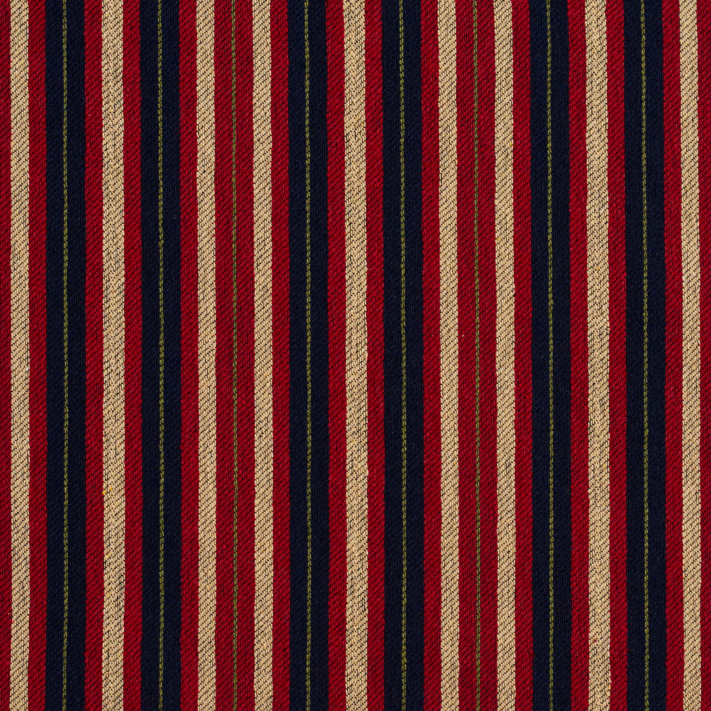 5821 Stripe Port Stripe Red & Burgundy Charlotte Fabrics