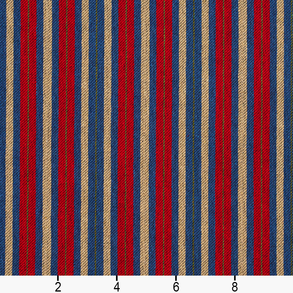 5824 Stripe Patriot Stripe Blue,Red & Burgundy Charlotte Fabrics