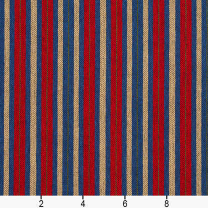 5824 Stripe Patriot Stripe Blue,Red & Burgundy Charlotte Fabrics