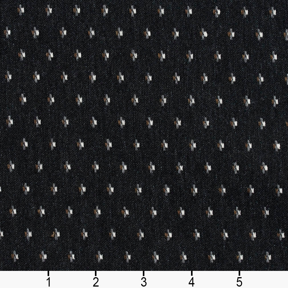 5835 Small Scale Onyx Dot Black Charlotte Fabrics