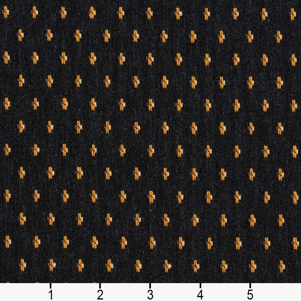 5837 Small Scale Espresso Dot Black Charlotte Fabrics