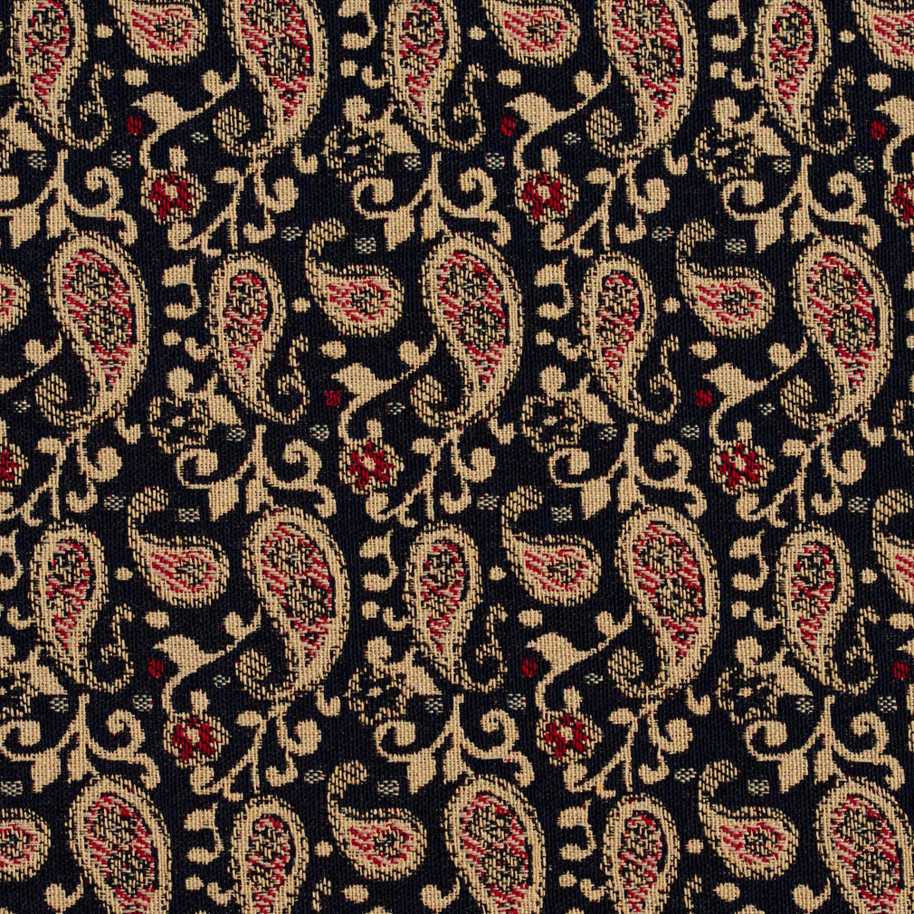 5841 Paisley Port Paisley Black Charlotte Fabrics