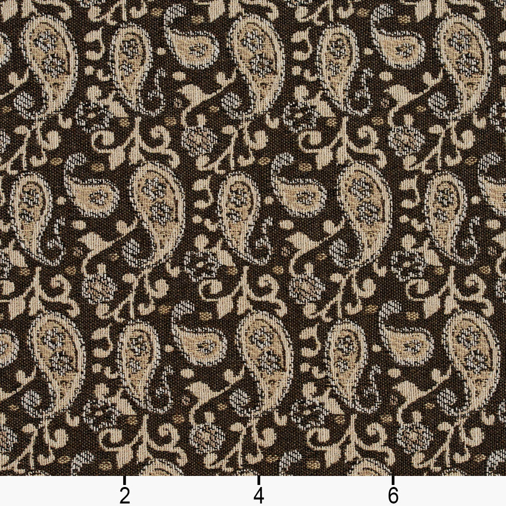 5842 Paisley Desert Paisley Brown Charlotte Fabrics