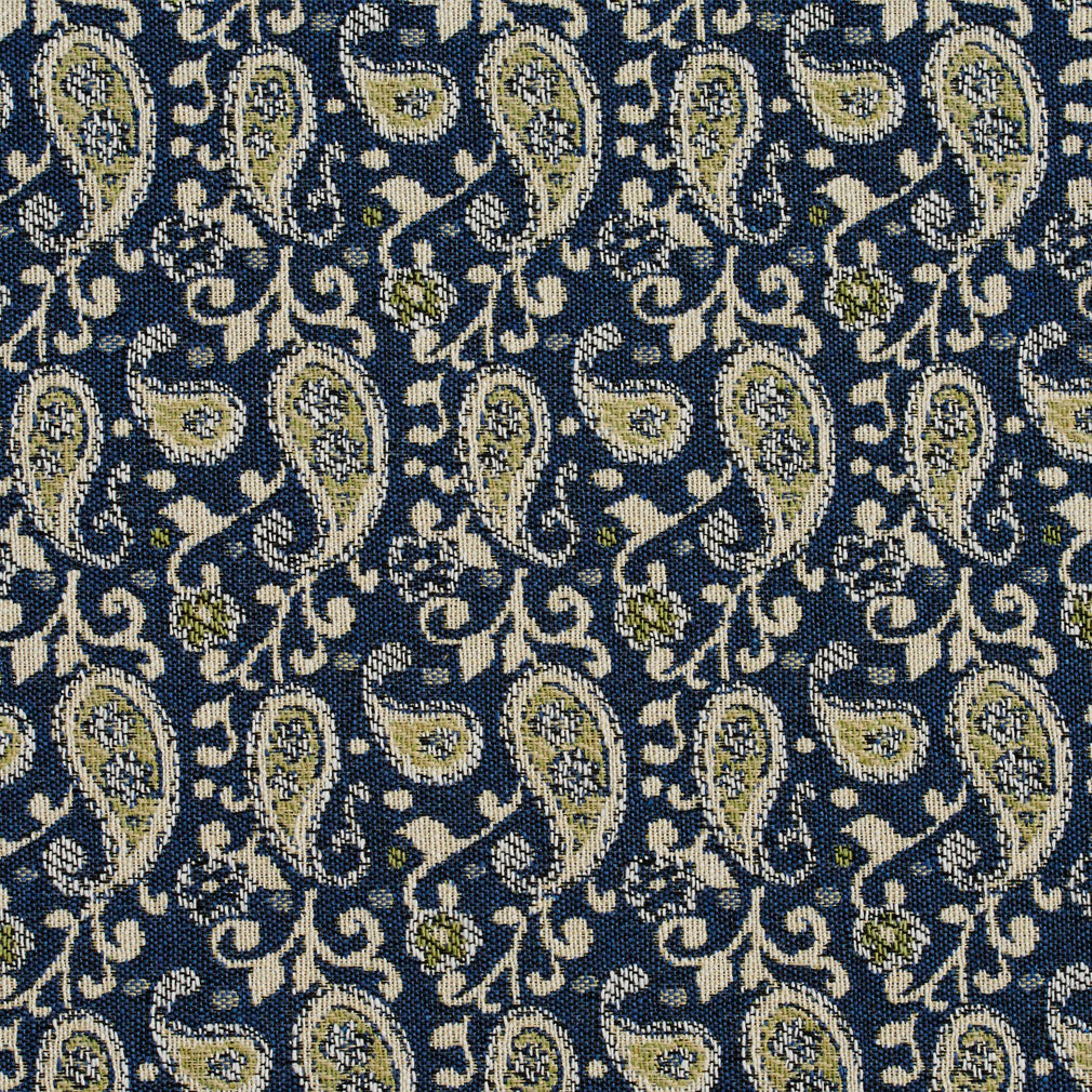 5843 Paisley Laguna Paisley Blue Charlotte Fabrics