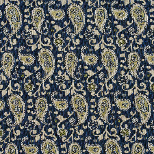 5843 Paisley Laguna Paisley Blue Charlotte Fabrics