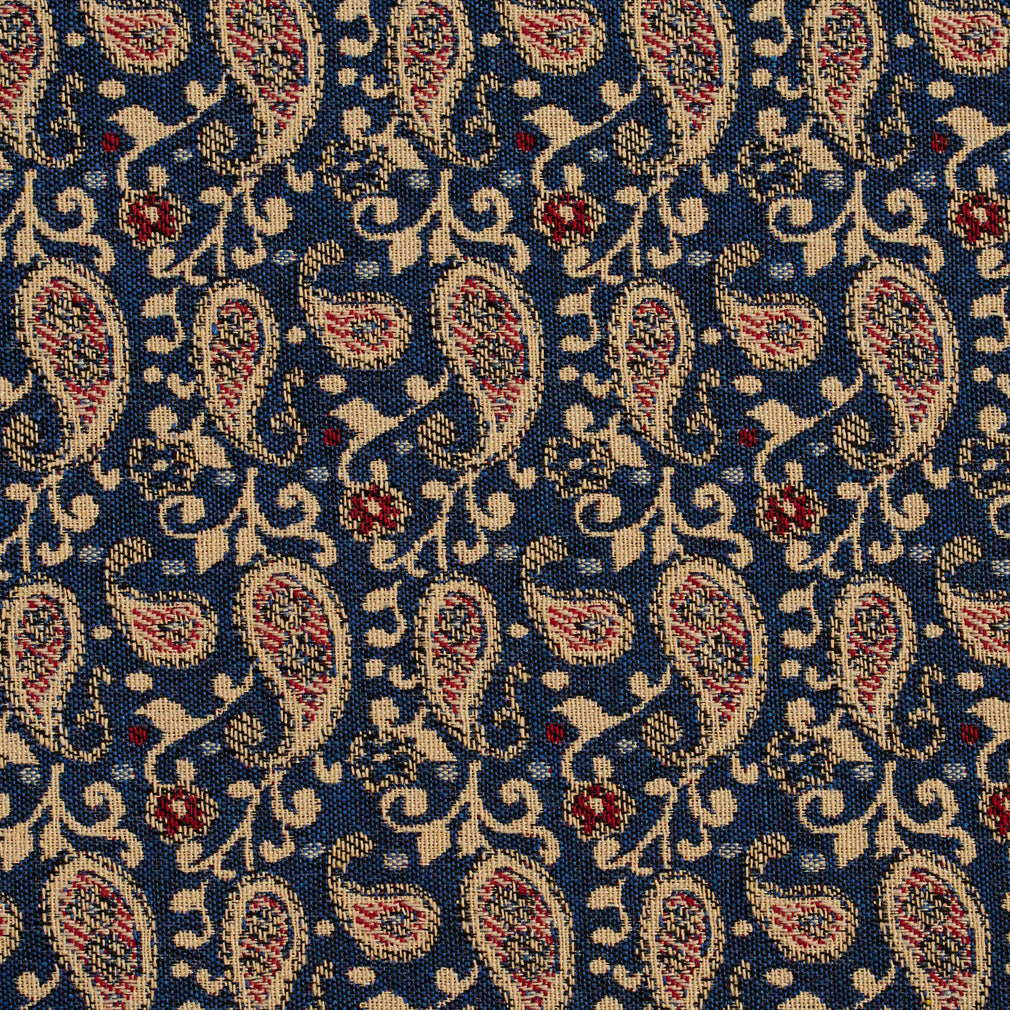 5844 Paisley Patriot Paisley Blue Charlotte Fabrics