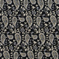 5845 Paisley Onyx Paisley Black Charlotte Fabrics