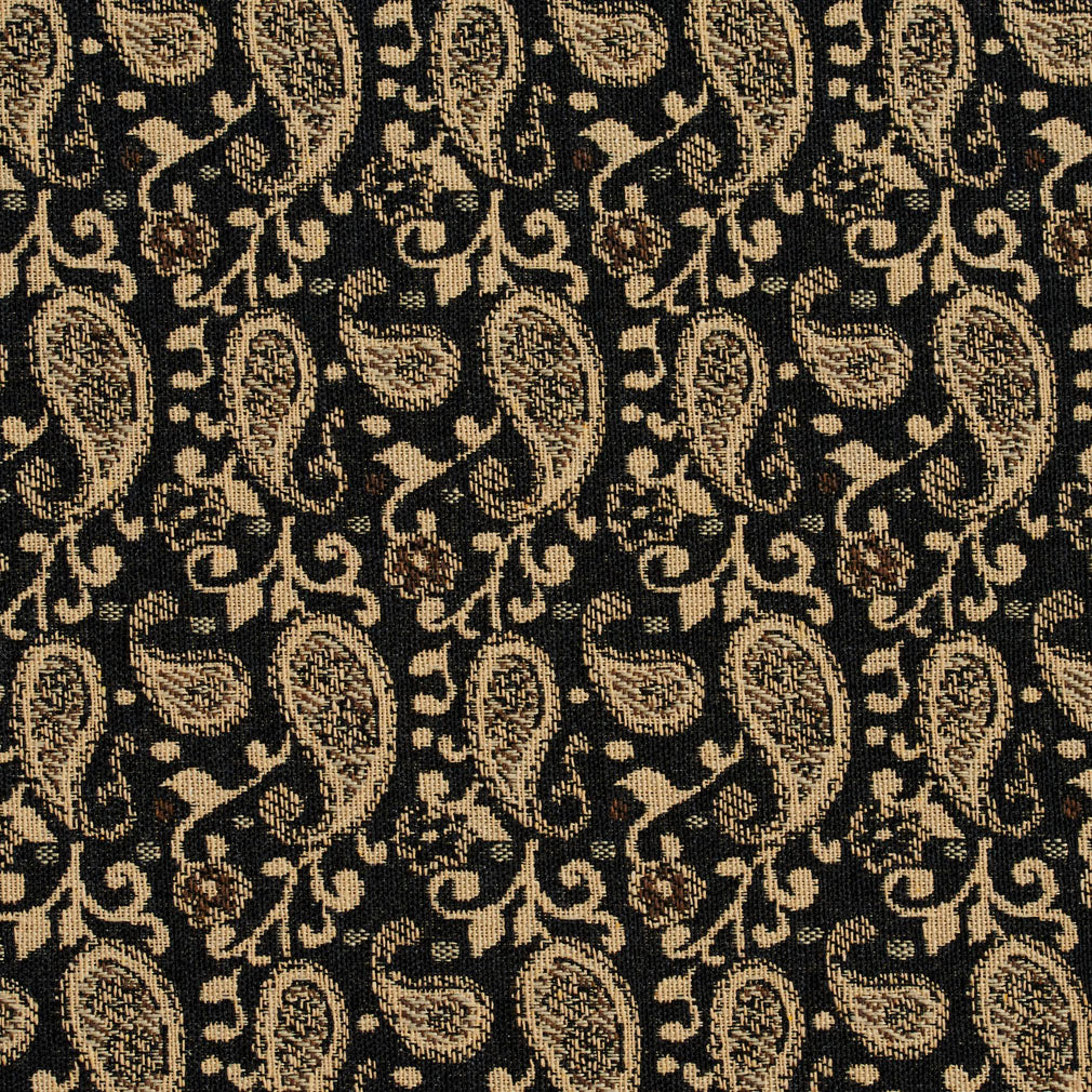 5847 Paisley Espresso Paisley Black Charlotte Fabrics