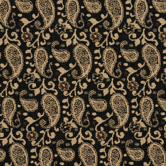 5847 Paisley Espresso Paisley Black Charlotte Fabrics