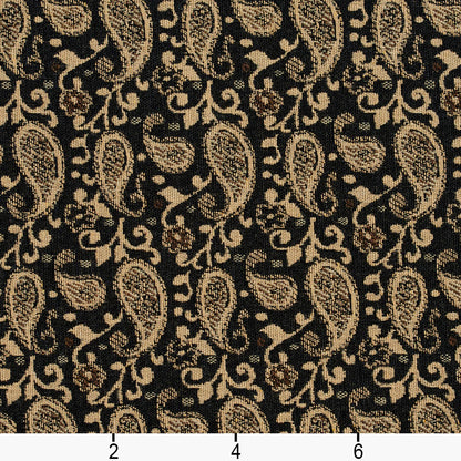 5847 Paisley Espresso Paisley Black Charlotte Fabrics