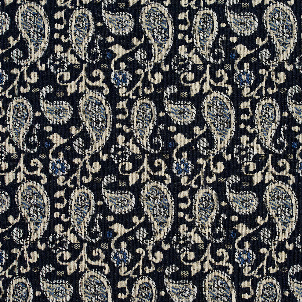 5849 Paisley Cobalt Paisley Blue Charlotte Fabrics