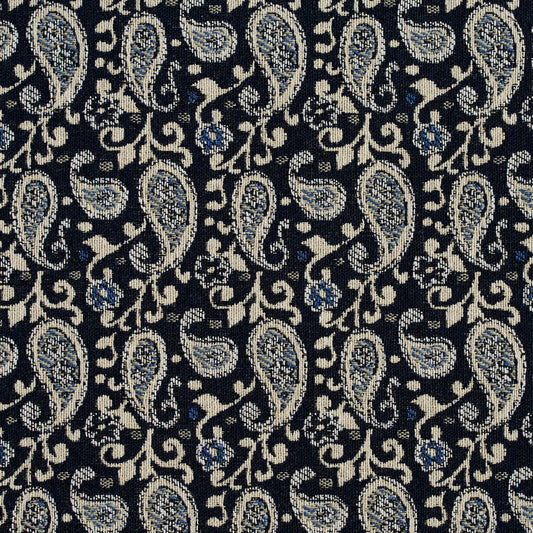 5849 Paisley Cobalt Paisley Blue Charlotte Fabrics