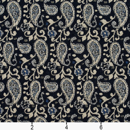 5849 Paisley Cobalt Paisley Blue Charlotte Fabrics