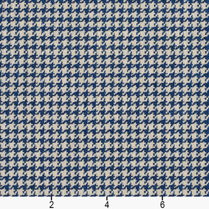 5853 Check & Houndstooth,Small Scale Laguna Houndstooth Blue Charlotte Fabrics
