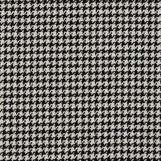 5854 Check & Houndstooth,Small Scale Onyx Houndstooth Black Charlotte Fabrics
