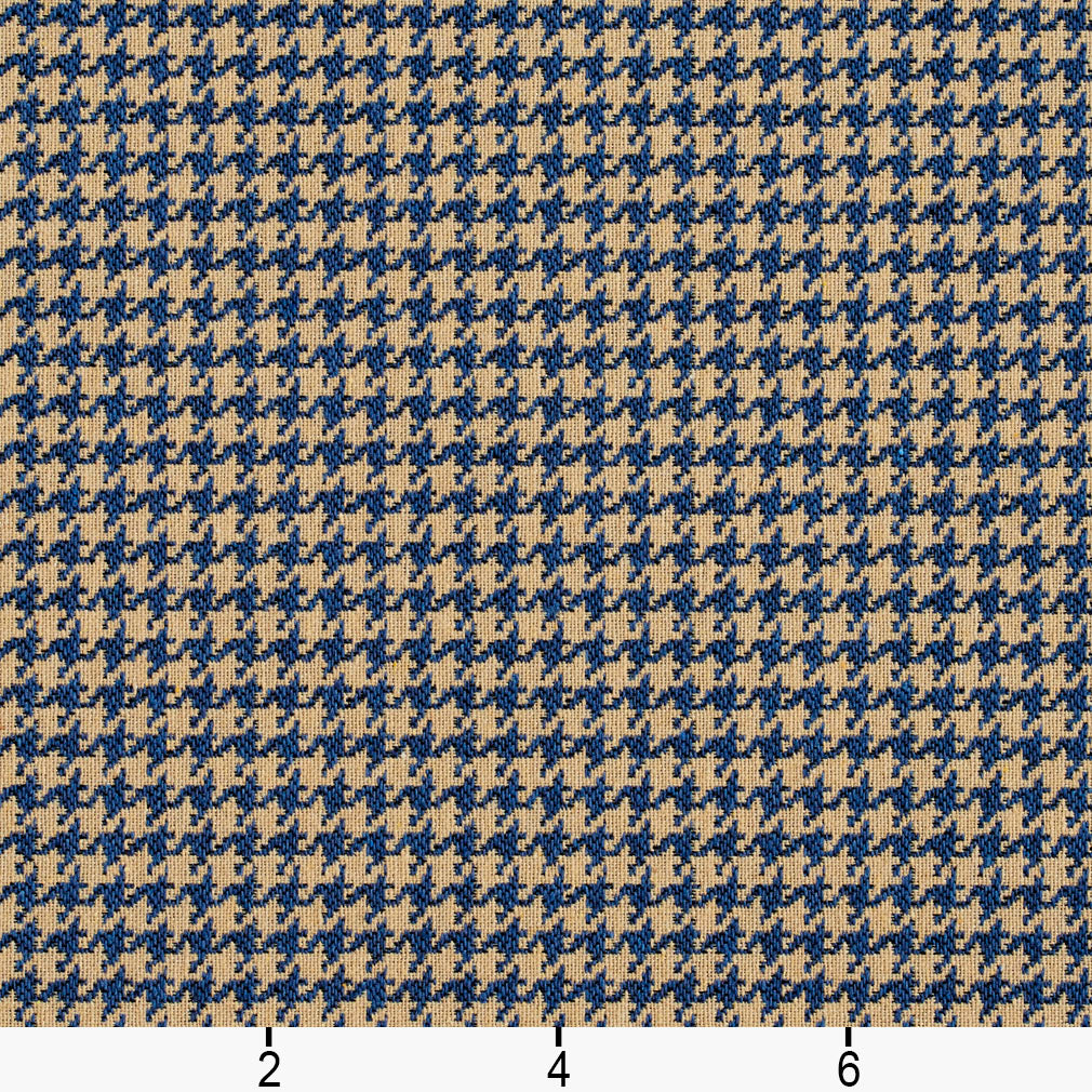 5855 Check & Houndstooth,Small Scale Patriot Houndstooth Blue Charlotte Fabrics