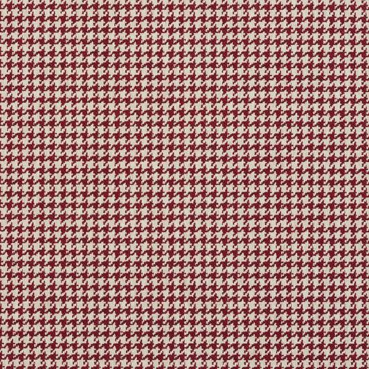 5856 Check & Houndstooth,Small Scale Spice Houndstooth Red & Burgundy Charlotte Fabrics